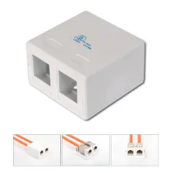 Zidna završna kutija za Keystone RJ45 2 port