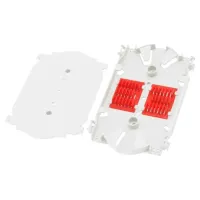 EL 24 Core Fiber Opt. Splice Tray Single Hole EL 24 Core Fiber Opt. Splice Tray Single Hole